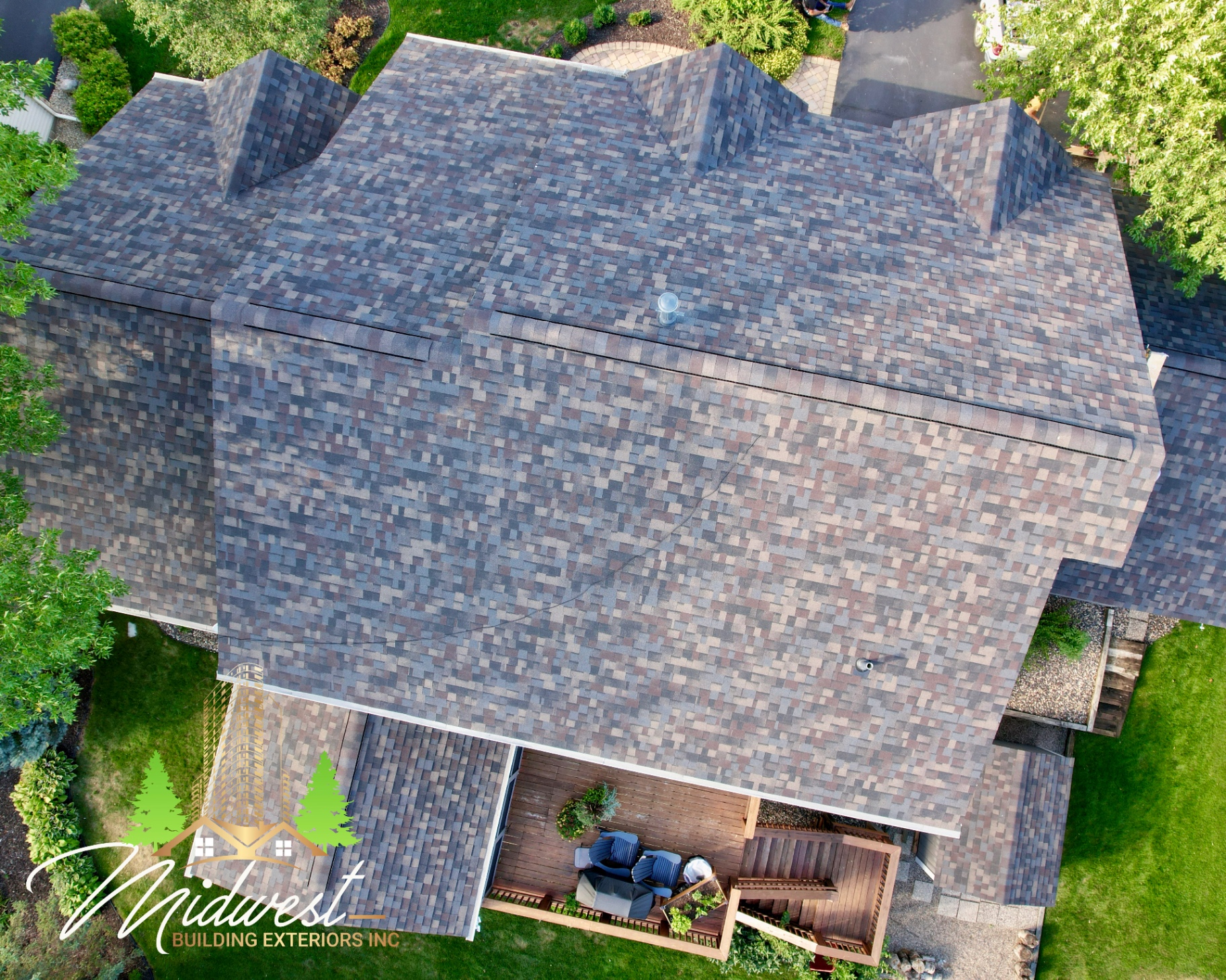 Driftwood asphalt shingle roof with dormers — Woodbury, MN