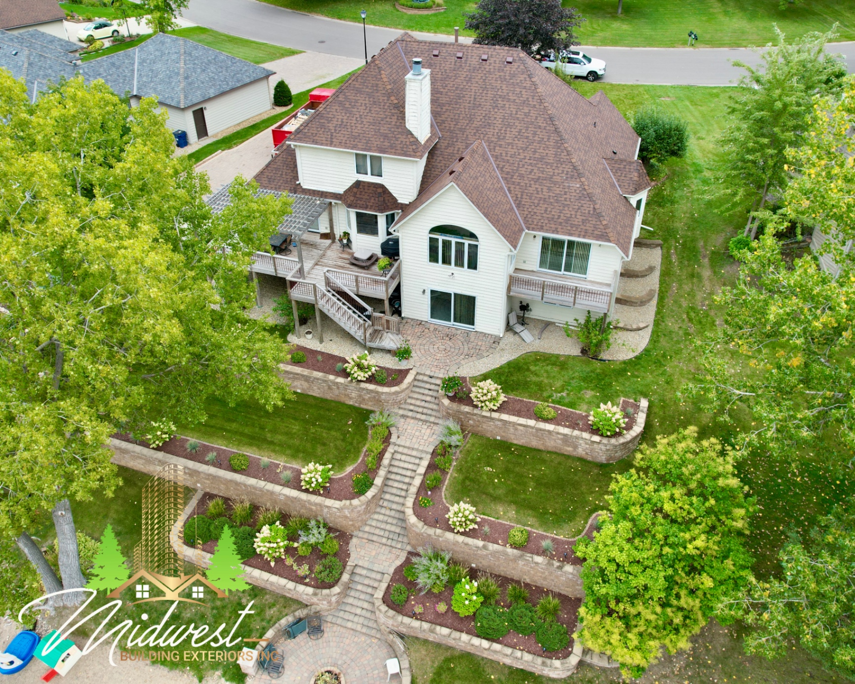 Victorian-style brown architectural roof — St. Paul, MN